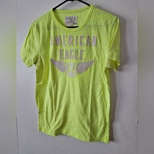 American Eagle Vintage Tshirt Lime Green/yellow Color Mens Size S
